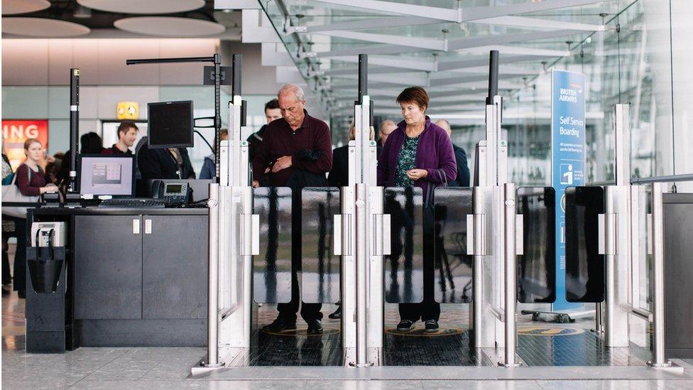 Biometric self-boarding gates at Heathrow Terminal 5