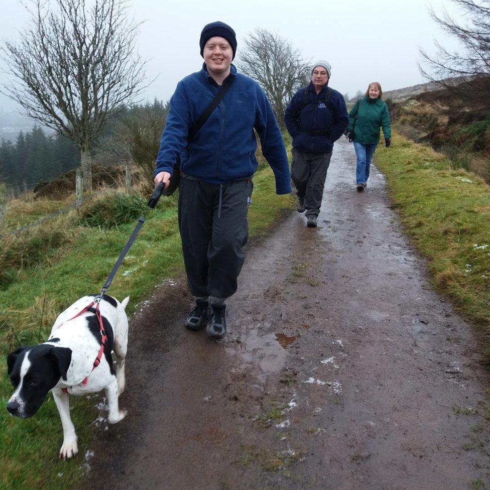 Jamie out walking