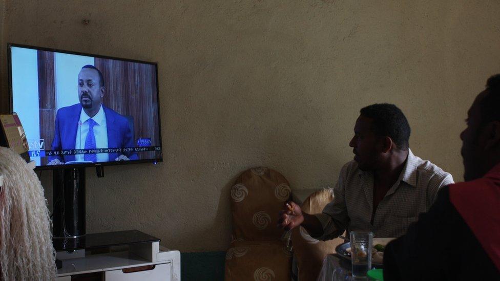 Ethiopians in this small restaurant in the north of Ethiopia are glued to a television showing their new prime minister. Though Abiy Ahmed has his critics, he is enormously popular in Ethiopia and internationally for his rapid-fire reforms since coming to power in April 2018.