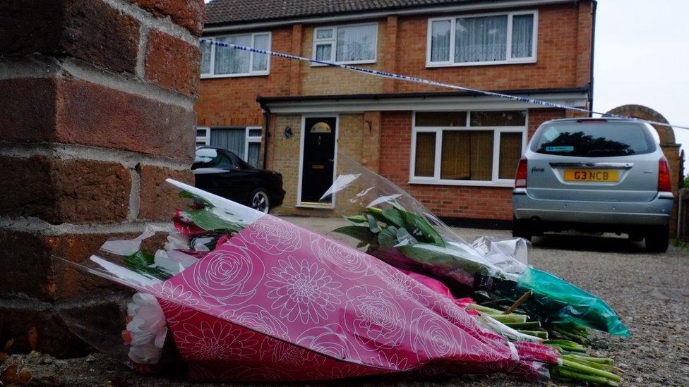 Flowers outside scene of dog attack