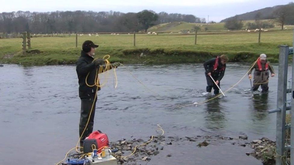 NRW officers carrying out tests