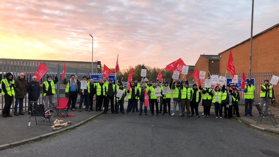 Picketline at Stockton