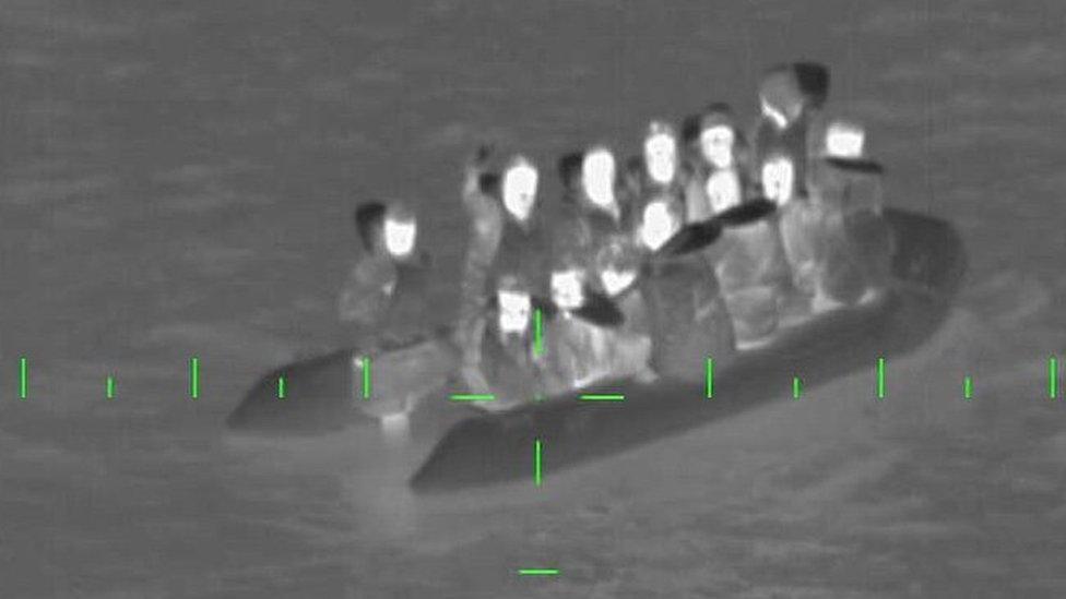 13 migrants rescued by French