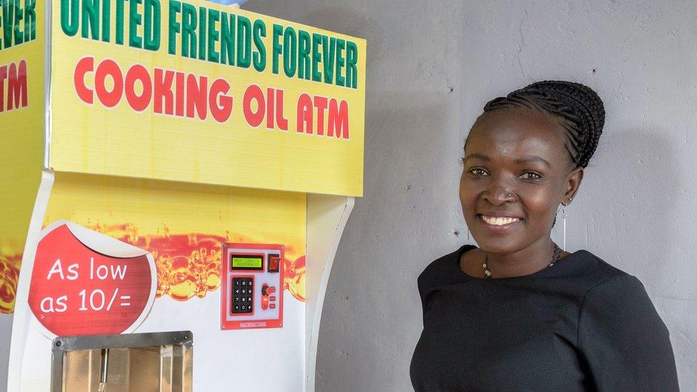 Vivian Kenyatta and her co-owned vending machine