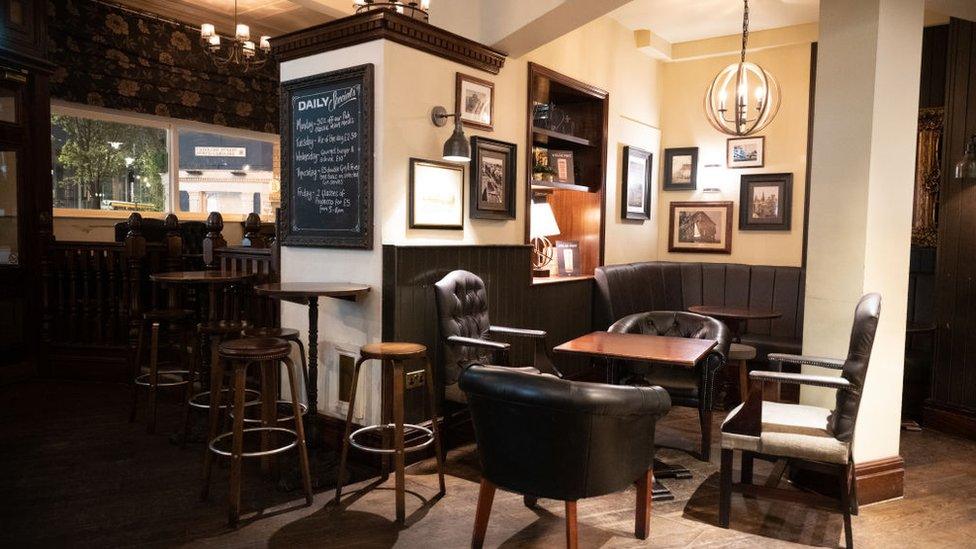 Inside a Cardiff pub