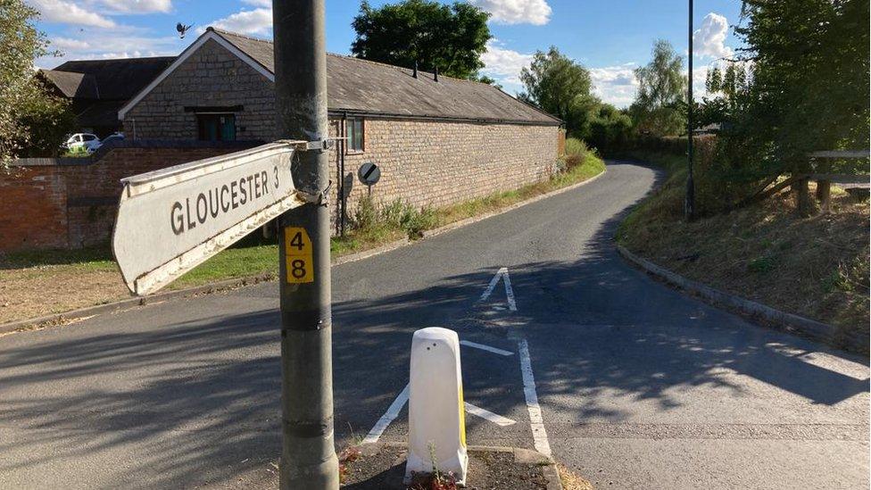 Two Mile Lane at Highnam near Gloucester