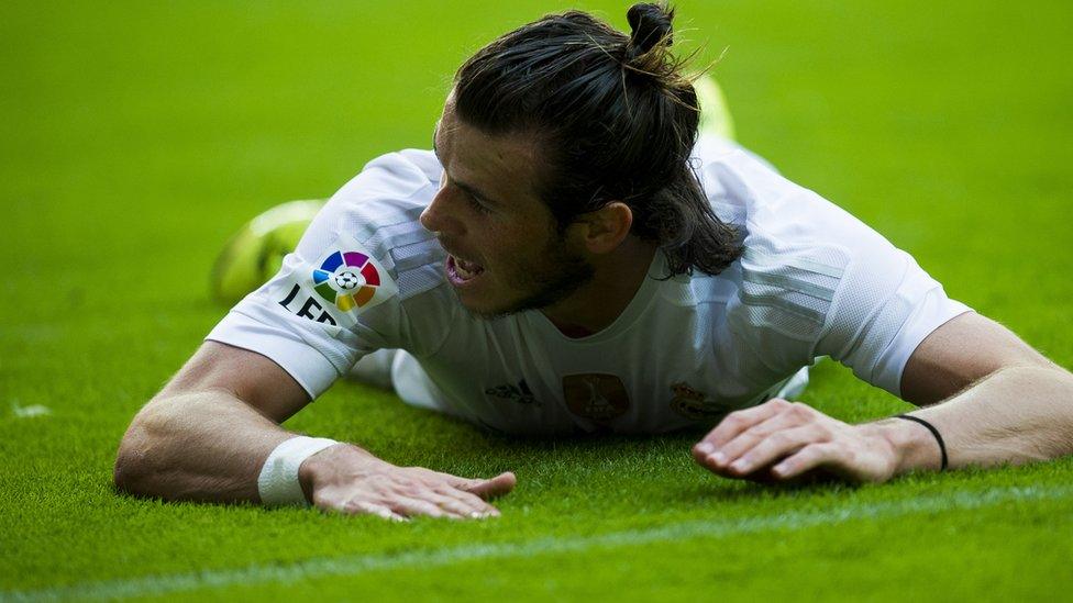 Gareth Bale started in a more central attacking role for Real Madrid at Sporting Gijon