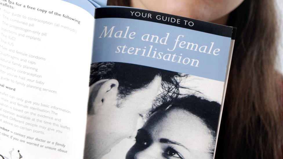 Booklet entitled Male and Female Sterilisation