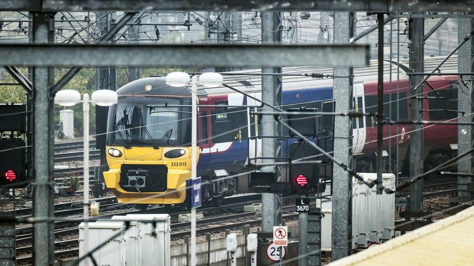 Train at Leeds Station