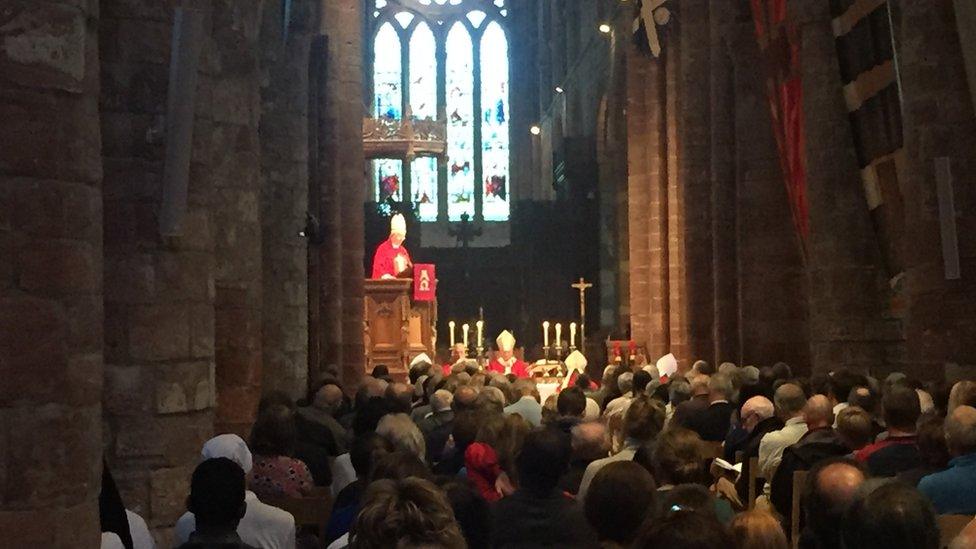 Bishop in pulpit