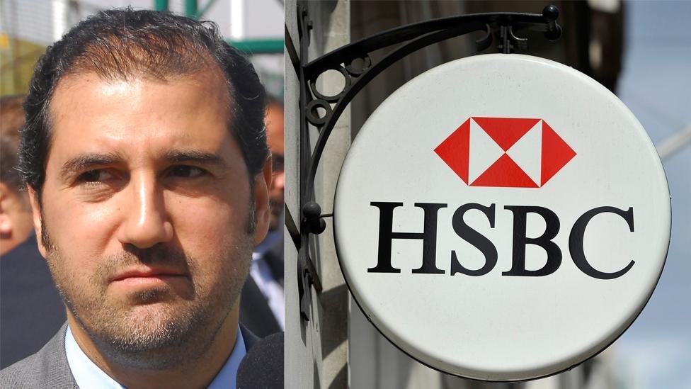 Rami Makhlouf and HSBC sign