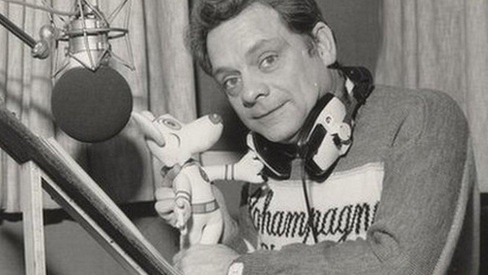 David Jason in the radio studio