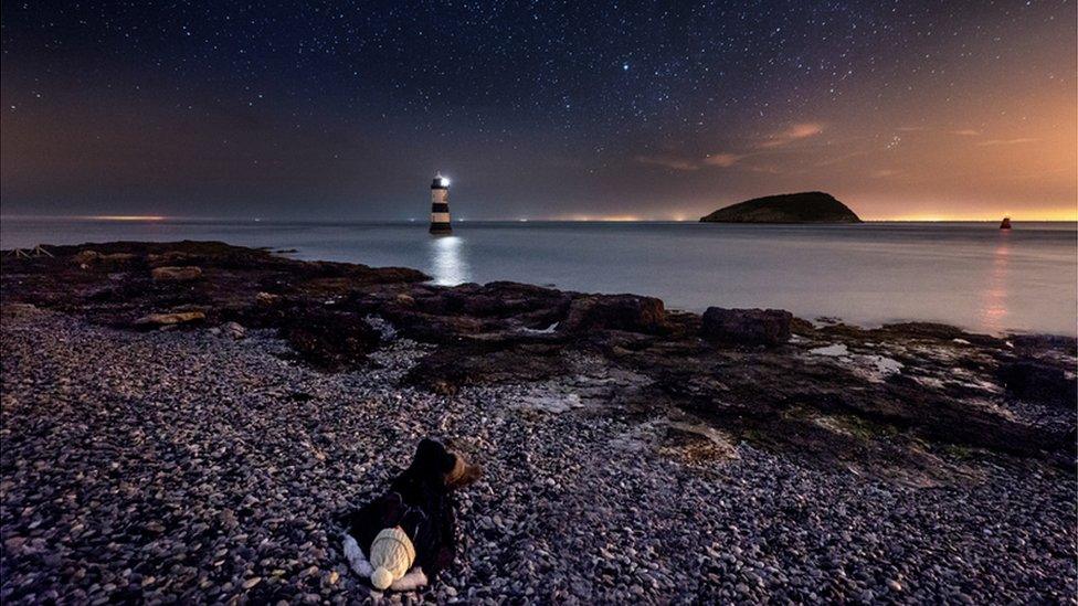 Stars above Penmon, Anglesey