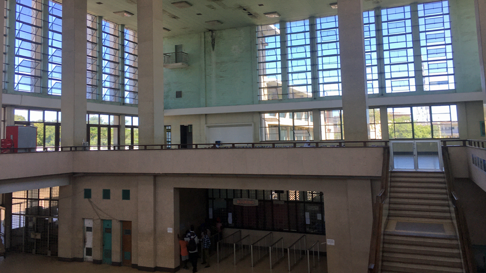 Inside of Dar es Salaam Tazara railway station