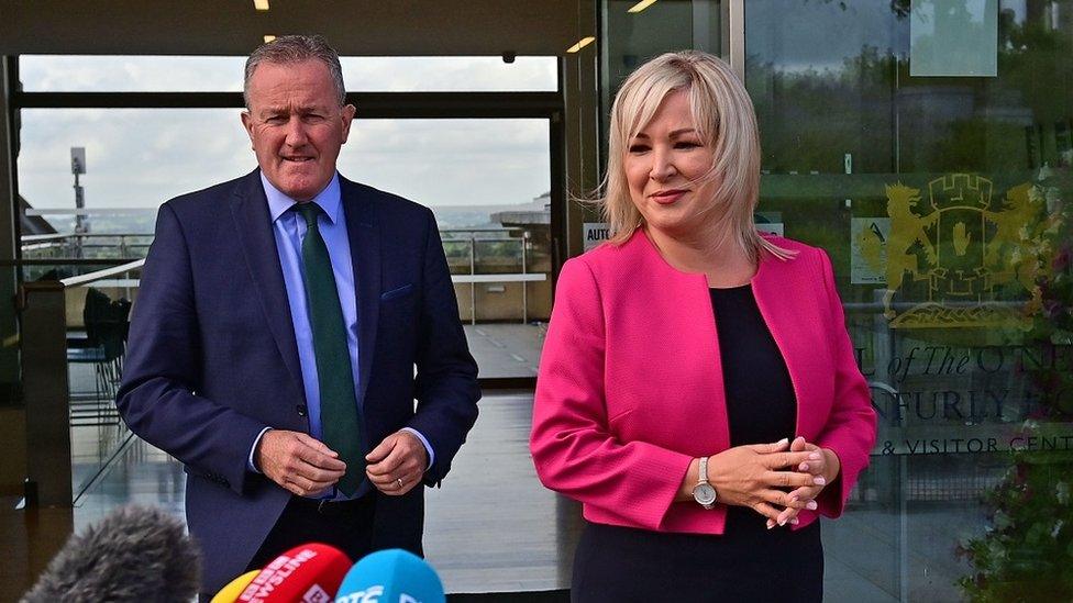 Conor Murphy and Michelle O'Neill