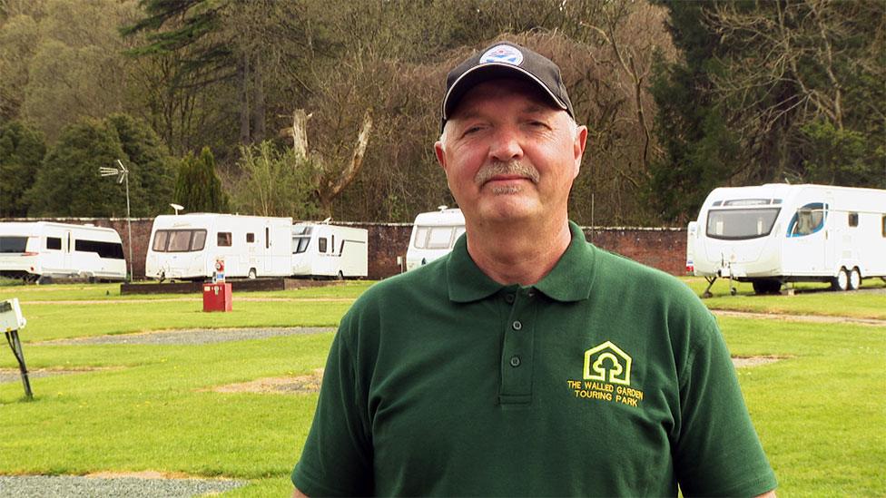 Barry Cowan at The Walled Garden Touring Park near Maybole