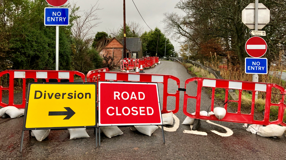 Fordoun Bridge closure