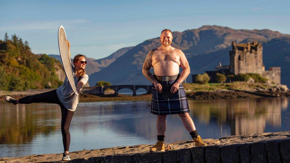 Jonathan in the We Love Kilts calendar