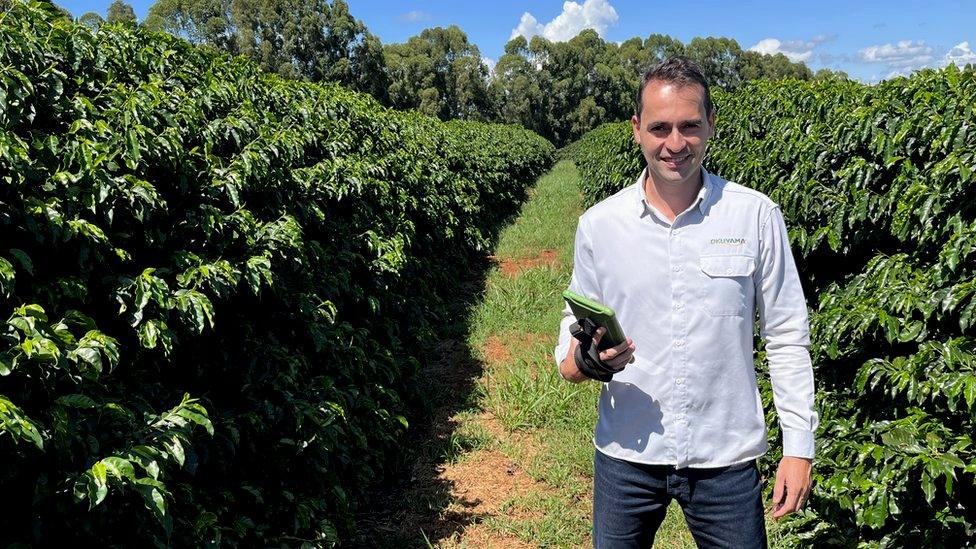 Bruno Hiroiti, coffee beans manager at Okuyama