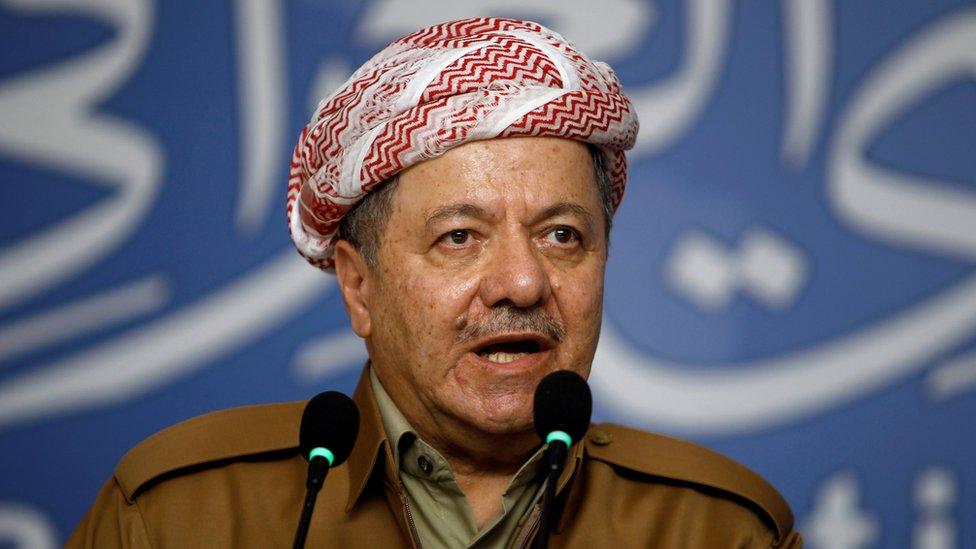 File photo showing Kurdistan President Massoud Barzani (29 September 2016)