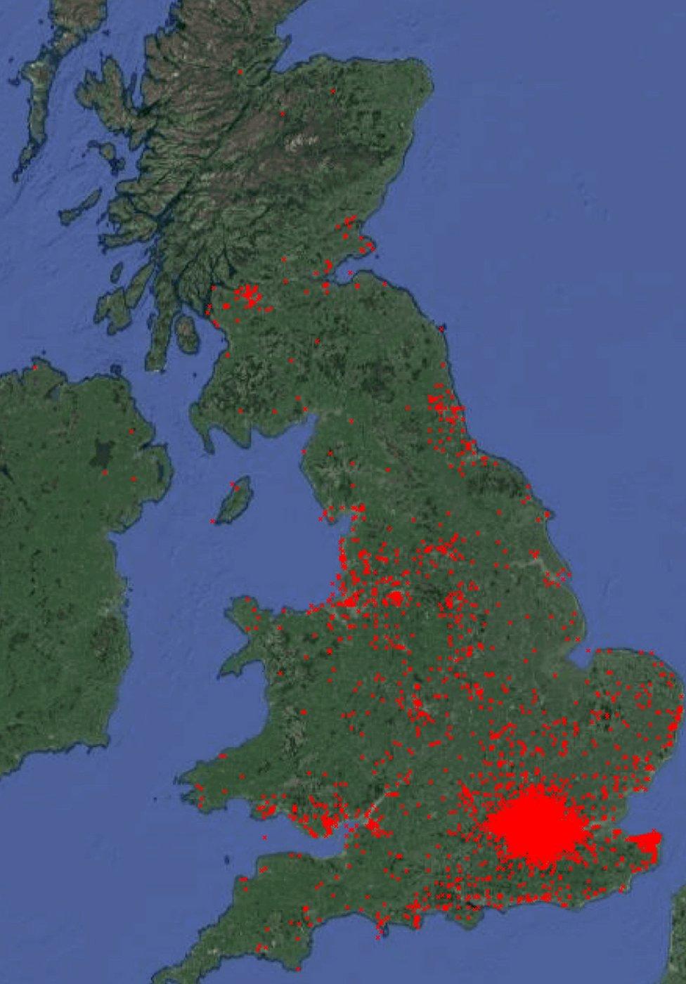 map of parakeet spread