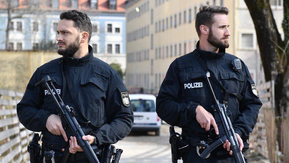 German armed police (file pic)