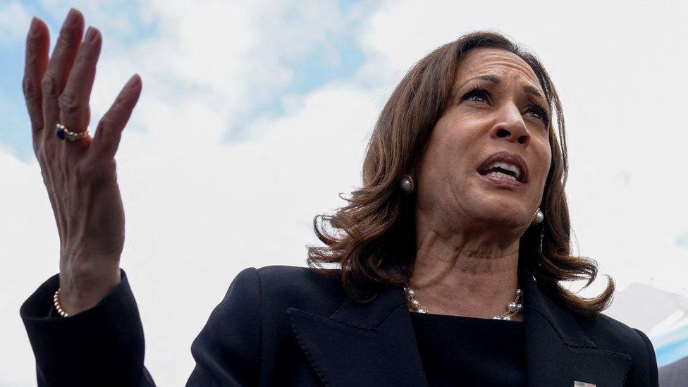 Kamala Harris speaking in Buffalo, New York