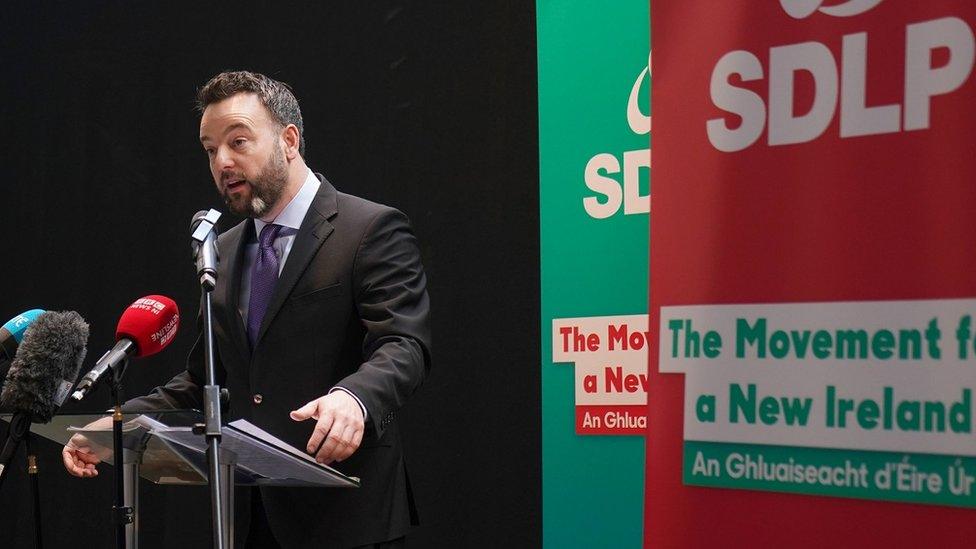 SDLP leader Colum Eastwood