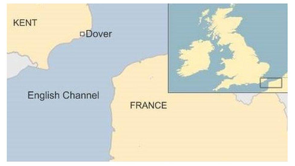 Map of the English Channel