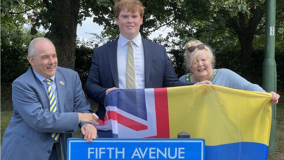 Robert Halfon, Dan Swords and Sue Livings