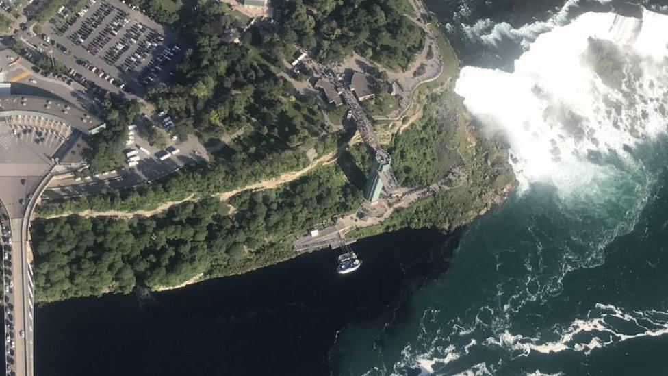 The Niagara River on Saturday evening