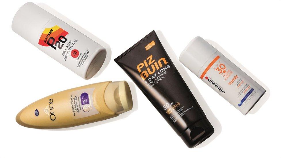 4 brands of sunscreen