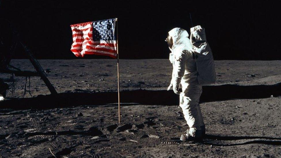 Buzz Aldrin on the Moon