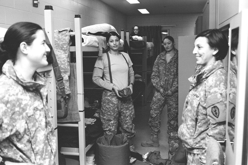 Students in their dormitory