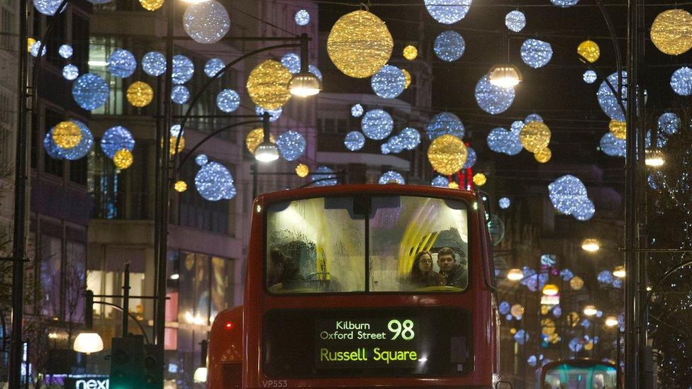 A London bus on Oxford Street