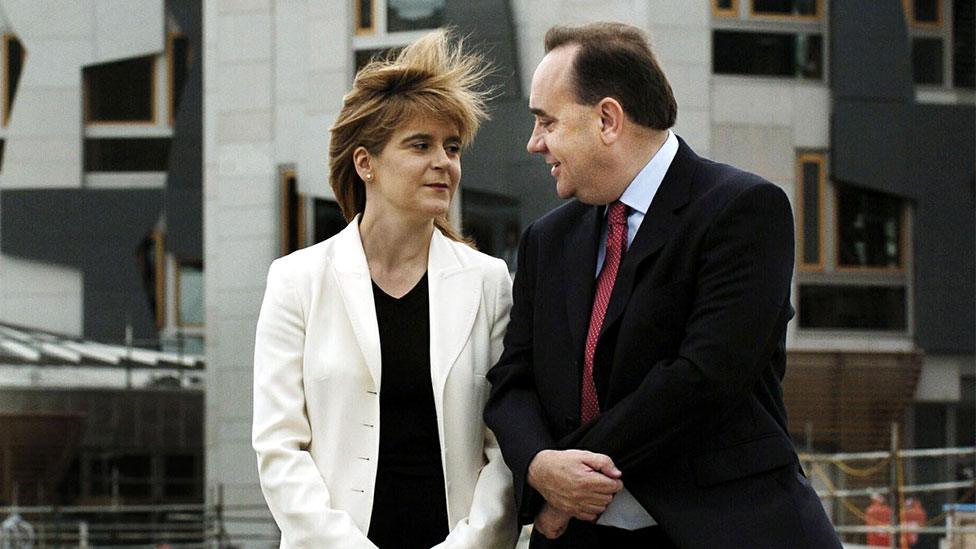 Nicola Sturgeon and Alex Salmond