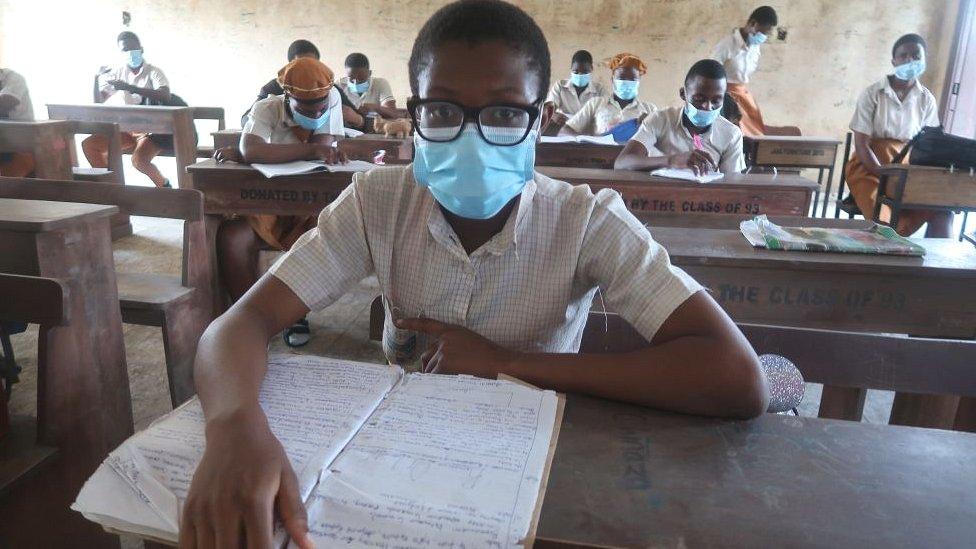 A school reopens in Lagos Nigeria after the coronavirus lockdown