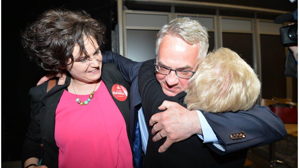 Relief: Alex Attwood makes it through for the SDLP in West Belfast