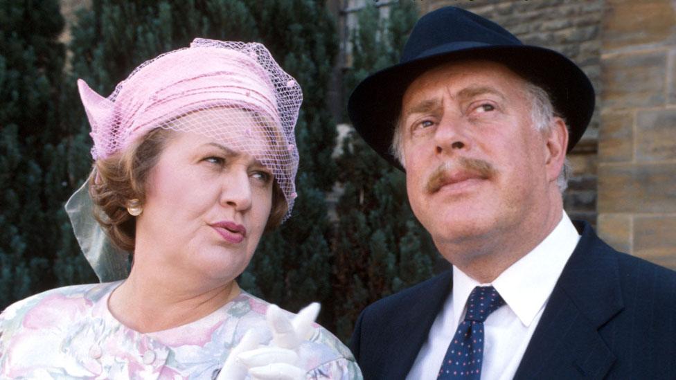 Clive Swift with Patricia Routledge in Keeping Up Appearances