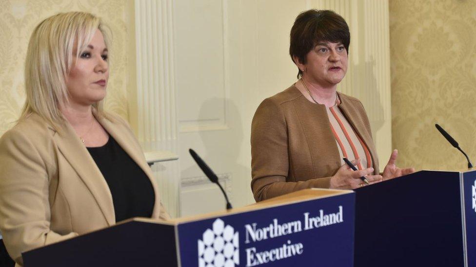 Michelle O'Neill and Arlene Foster