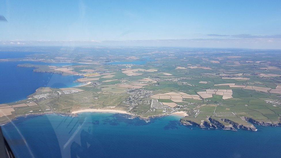 flight to Perranporth