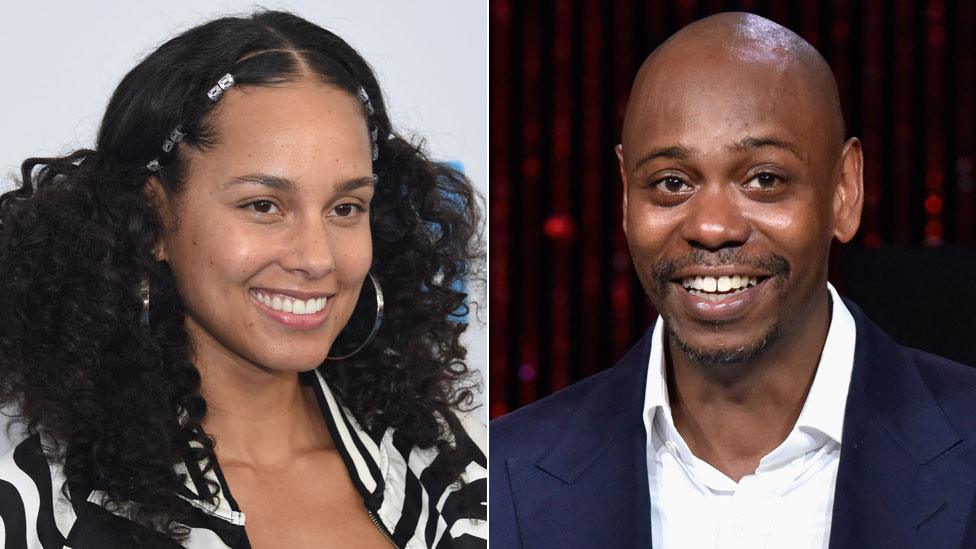 Alicia Keys and Dave Chappelle