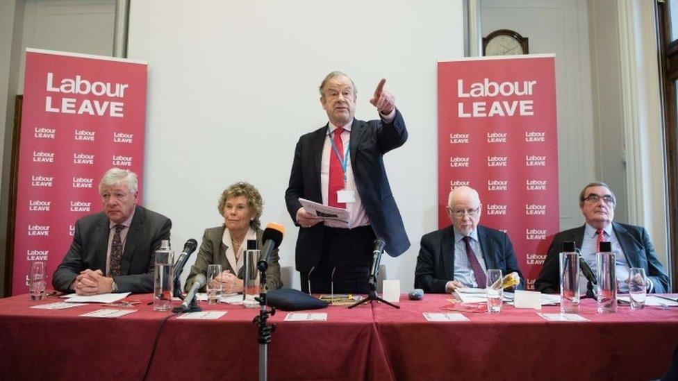 Kate Hoey and John Mills at Labour Leave launch