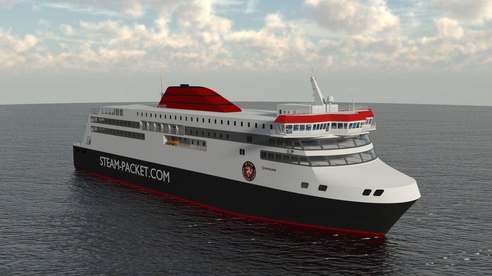 Computer aided design of the bow of the new ferry