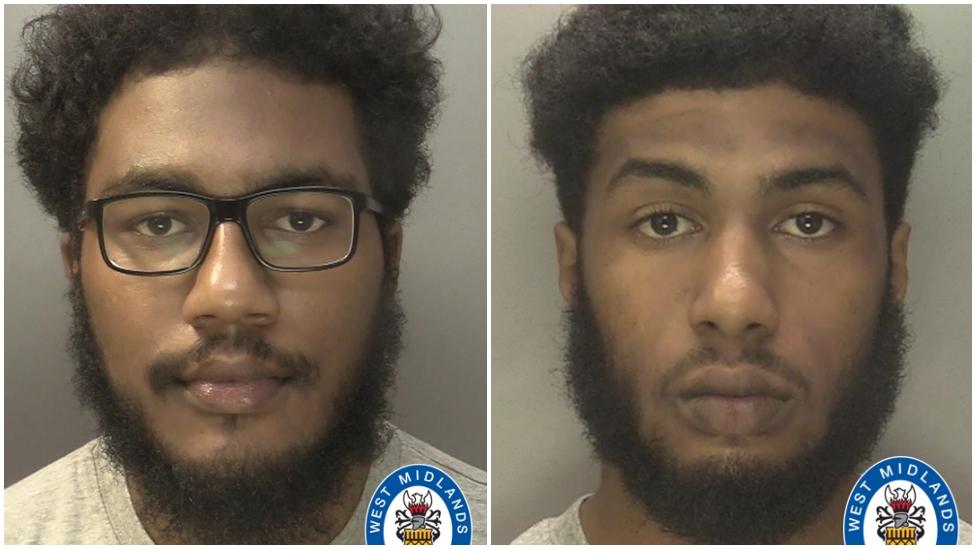 Custody images of Mohammed Farouk and Ridhwaan Farouk