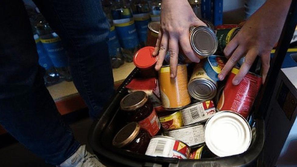 Food in shopping basket