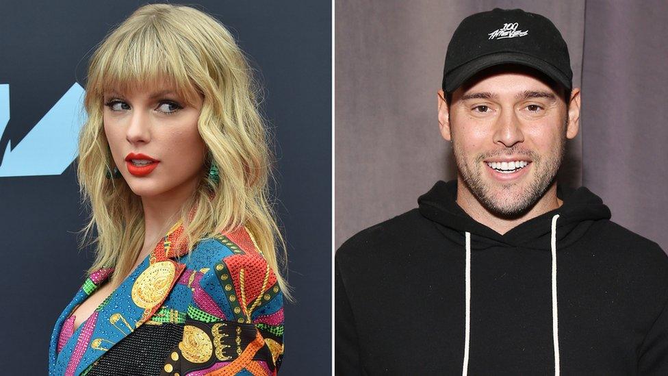 Taylor Swift and Scooter Braun