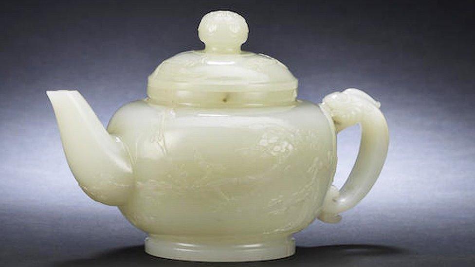 Jade teapot