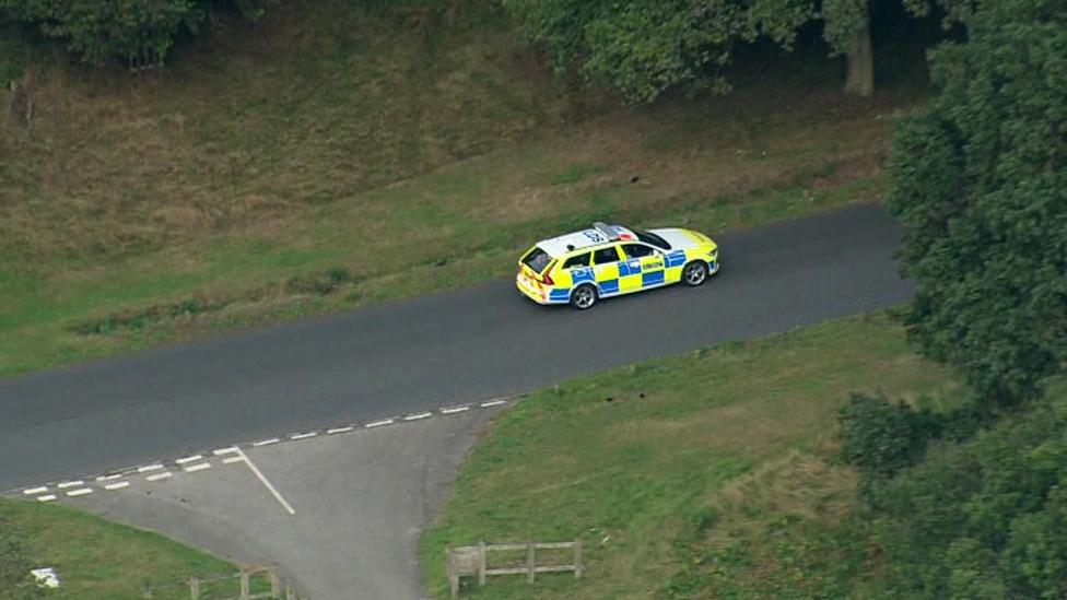 Police car at Richmond Park