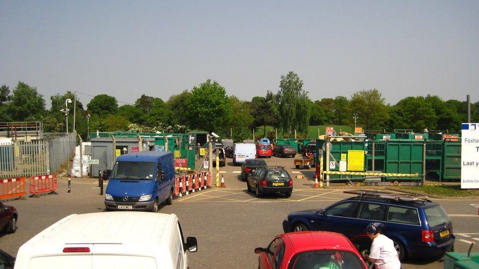 Foxhall recycling centre general view